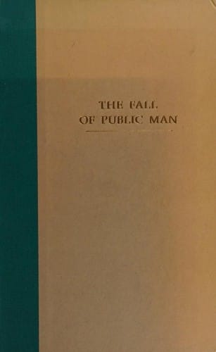 Cover of The Fall of Public Man